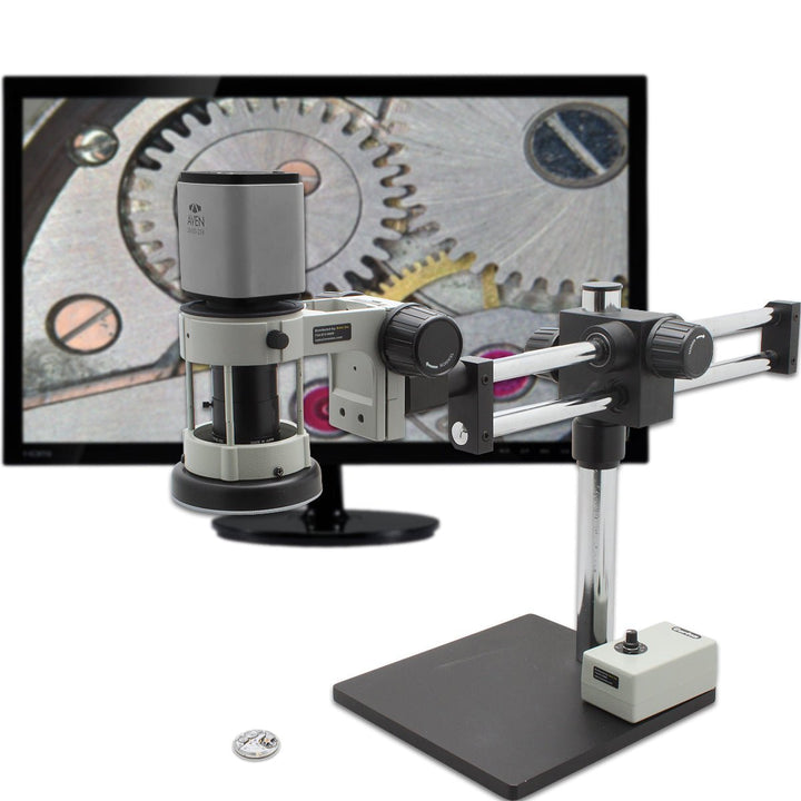Aven Tools 258 - 209 - 534 - ES, Digital Microscope Mighty Cam ES 7x - 70x, Double Arm Boom Stand MTESolutions