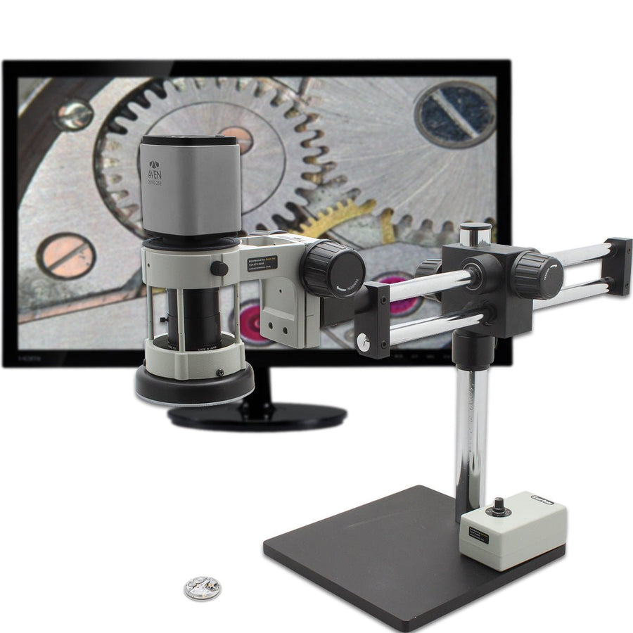 Aven Tools 258 - 209 - 534 - ES, Digital Microscope Mighty Cam ES 7x - 70x, Double Arm Boom Stand MTESolutions