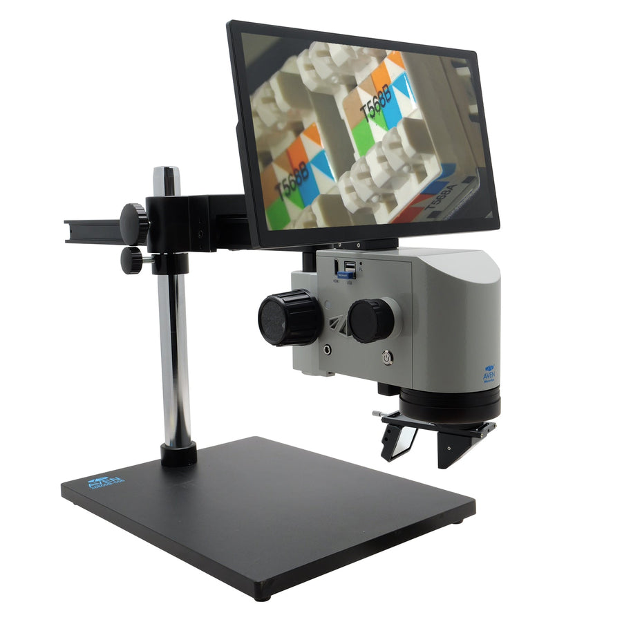 Aven Tools 26700 - 141 - 5563D MicroVue Digital Microscope (21x–133x) with Ultra Glide Boom Stand and 360 Viewer MTESolutions