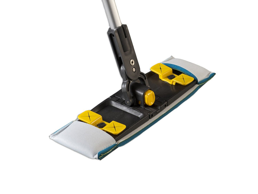 Berkshire BCRVSMOP1 Ergonomic Flat Mop Head Holder - V Flat Mop with Clips MTESolutions