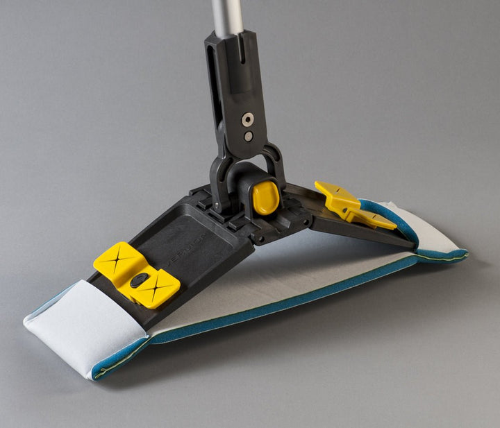 Berkshire BCRVSMOP1 Ergonomic Flat Mop Head Holder - V Flat Mop with Clips MTESolutions