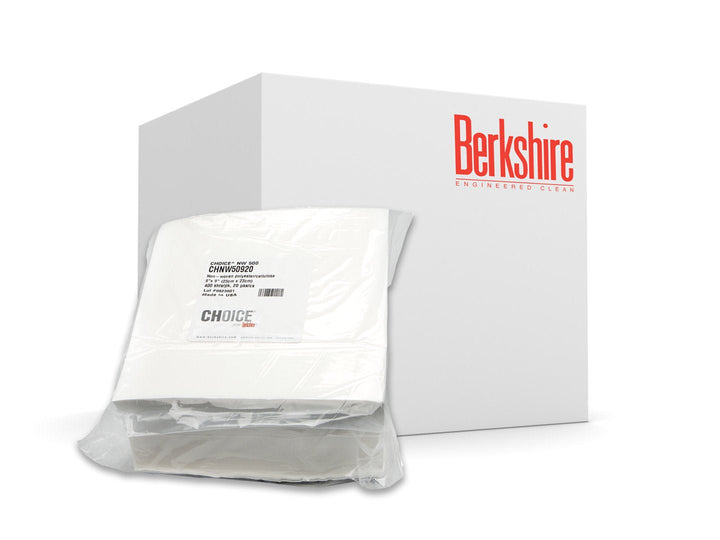 Berkshire CHNW50920, Choice 500 Nonwoven Wiper, 9"x9", Case of 8,000 MTESolutions