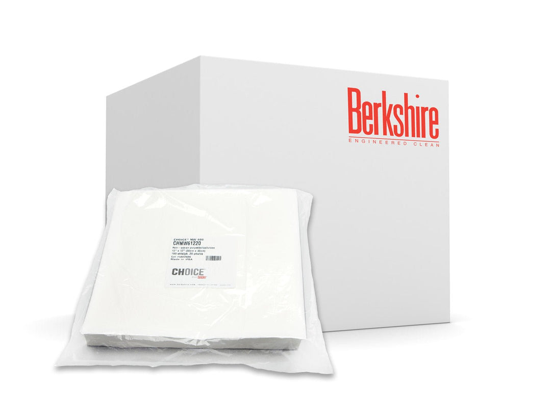 Berkshire CHNW61220, Choice 600 Nonwoven Wiper, 12"x12", Case of 3,000 MTESolutions