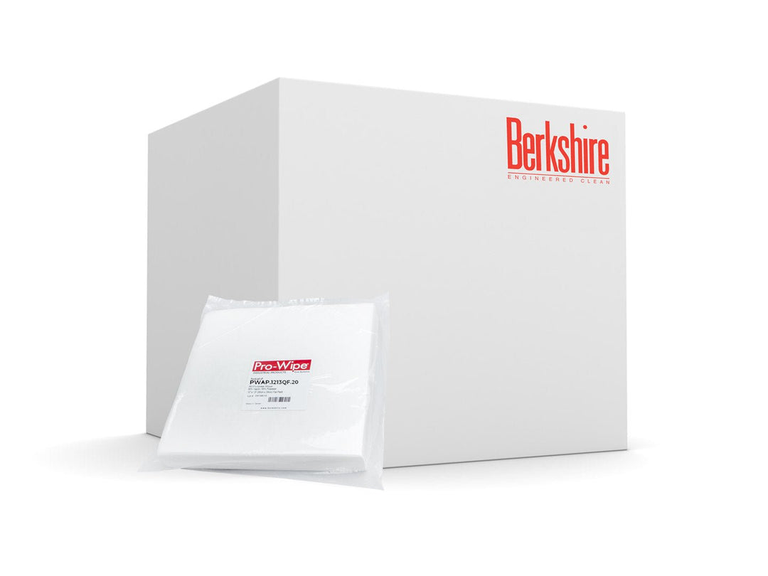 Berkshire PWAP.1213QF.20, Pro - Wipe AP Nonwoven Wipers, 12 in x 13 in, 50 Wipes per Pack, 5Case of 1,000 MTESolutions