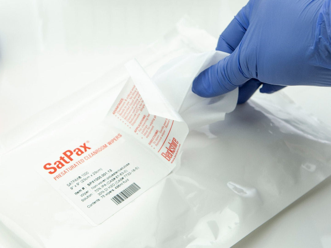 Berkshire SPX1000.001.12 SatPax 1000 9″ x 9″ 70% IPA Wipes, Qty 900 Sheets MTESolutions