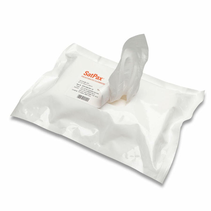 Berkshire SPX1000.001.12 SatPax 1000 9″ x 9″ 70% IPA Wipes, Qty 900 Sheets MTESolutions