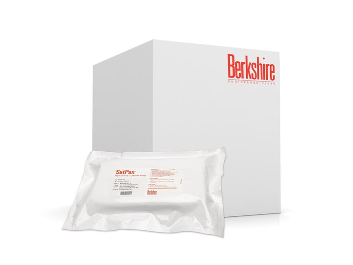 Berkshire SPX1000.001.12 SatPax 1000 9″ x 9″ 70% IPA Wipes, Qty 900 Sheets MTESolutions