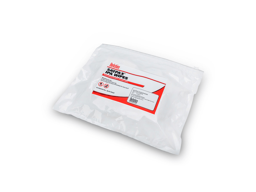 Berkshire SPXCHN50018, Choice SatPax 500 IPA Presaturated Wiper, 6in x 8in, Case of 1,440 MTESolutions