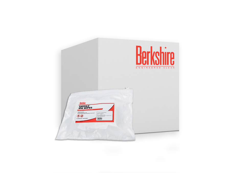 Berkshire SPXCHN50018, Choice SatPax 500 IPA Presaturated Wiper, 6in x 8in, Case of 1,440 MTESolutions