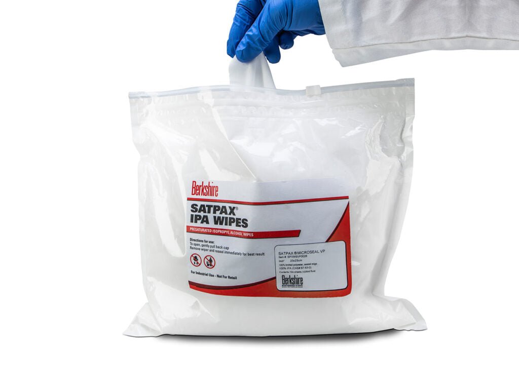 Berkshire SPXMSVP0028, SatPax MicroSeal VP, 9 x 9, 100% IPA, Case of 800 MTESolutions