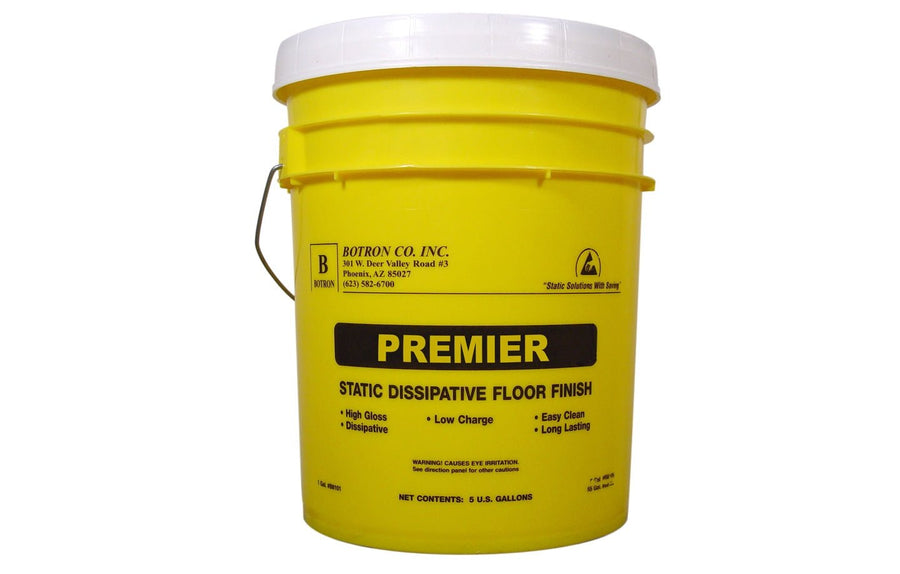 Botron B8105, Premier Static Dissipative Floor Finish, 5 Gallons MTESolutions