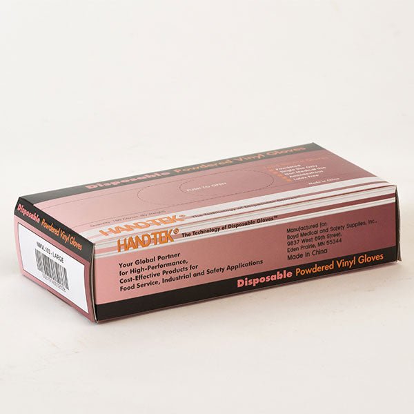 Boyd NMVLPF104 3.5 mil Clear Vinyl Gloves, Powder Free, Small, 10 pk/100 MTESolutions
