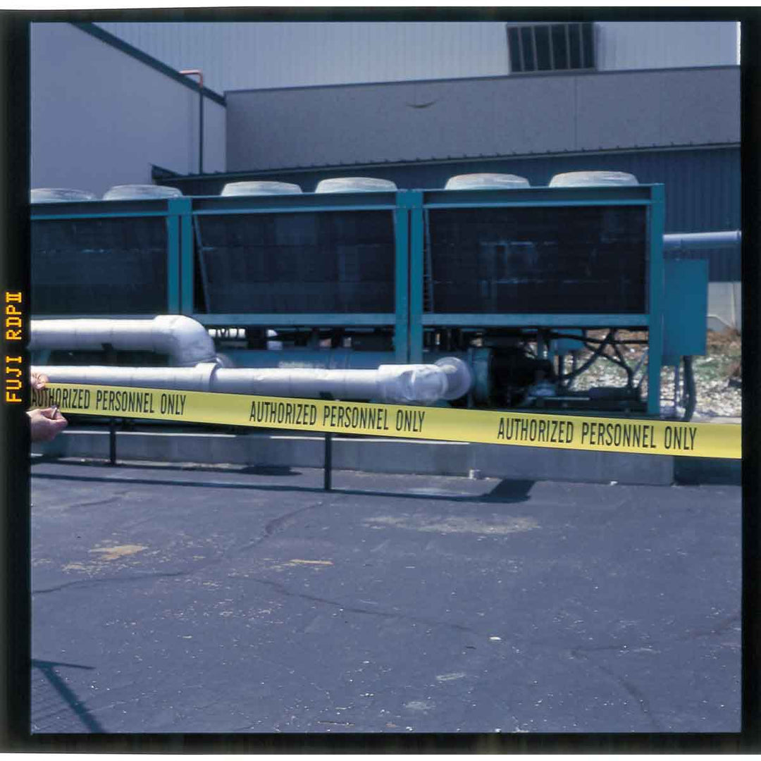 Brady 102824, Standard Barricade Tape Roll - Polyethylene, DANGER DO NOT ENTER, Black on Red, 3"x 1000' MTESolutions