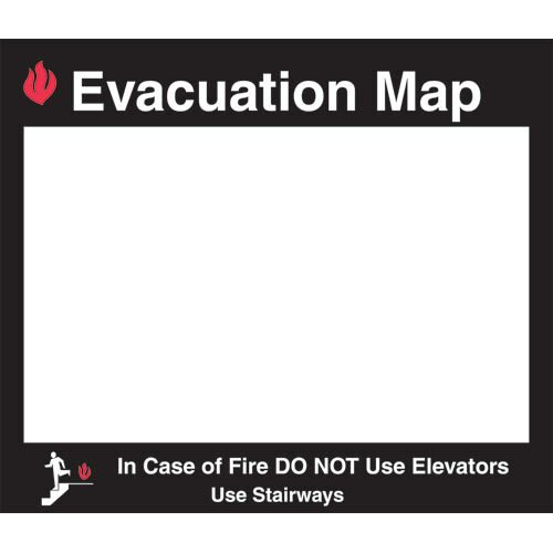 Brady 102850, Evacuation Map Holder, 11" H x 11.5" W, Acrylic MTESolutions