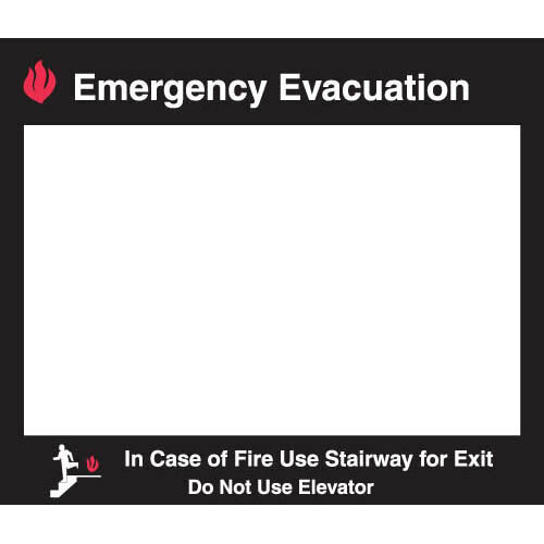 Brady 102857, Emergency Evacuation Map Holder, 15" H x 17.5" W, Luminous MTESolutions