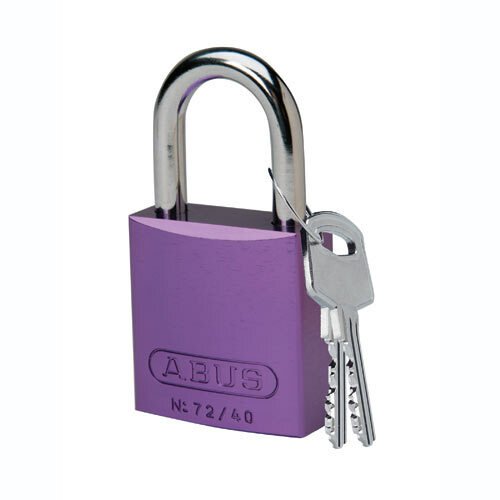 Brady 104572 Purple Aluminum Padlock MTESolutions