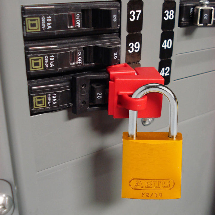 Brady 104576, Standard Safety Aluminum Padlock, 1.5in Aluminum Shackle KD Purple MTESolutions