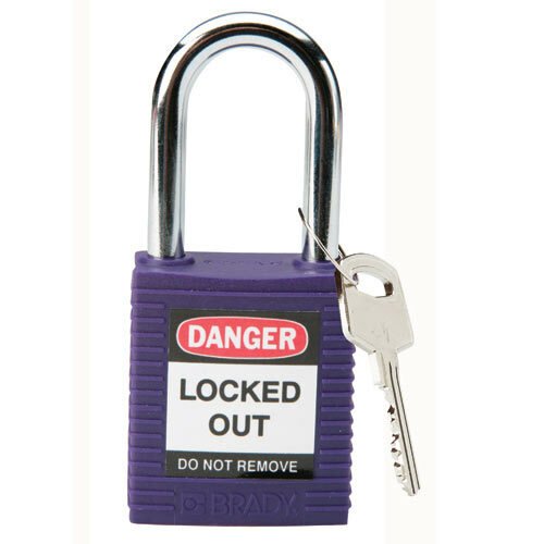 Brady 104919 Purple Safety Padlock MTESolutions