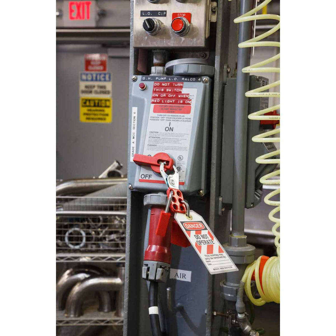 Brady 105718 Steel Group Lockout Hasps With Tab MTESolutions