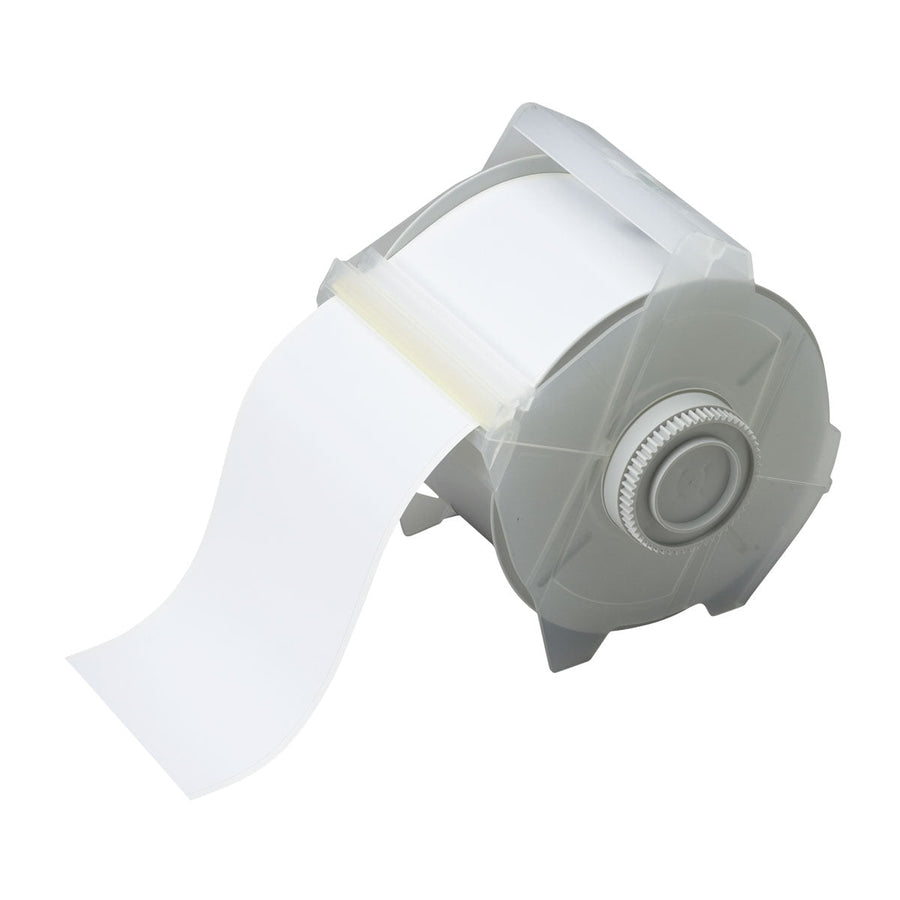Brady 113110 White All Weather Permanent Adhesive Vinyl Label Tape for GlobalMark Printer, 3 in x 100 ft MTESolutions