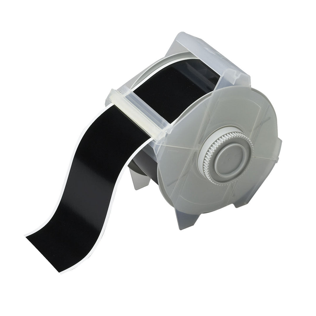 Brady 113132 Black All Weather Permanent Adhesive Vinyl Label Tape for GlobalMark Printer, 2.25 in x 100 ft MTESolutions