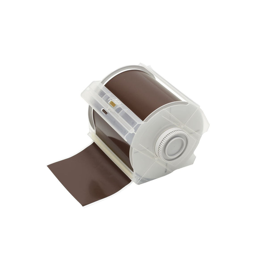 Brady 113135 Brown All Weather Permanent Adhesive Vinyl Label Tape for GlobalMark Printer, 3 in x 100 ft MTESolutions
