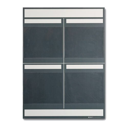 Brady 114612 Gray 4 - Panel Lean Communication Board MTESolutions