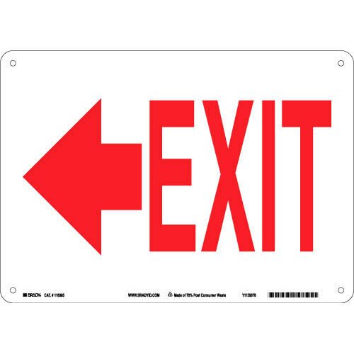Brady 116085 Eco - Friendly Exit Sign MTESolutions