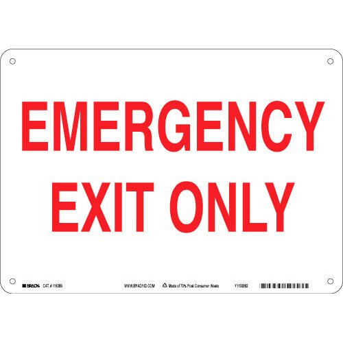 Brady 116089 Eco - Friendly Exit Sign MTESolutions
