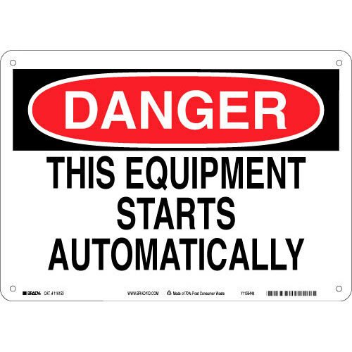 Brady 116153 Eco - Friendly Danger Sign MTESolutions