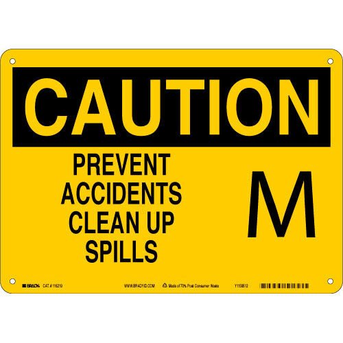 Brady 116219 Eco - Friendly Caution Sign MTESolutions