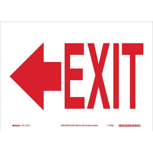 Brady 118141 Eco - Friendly Exit Sign MTESolutions