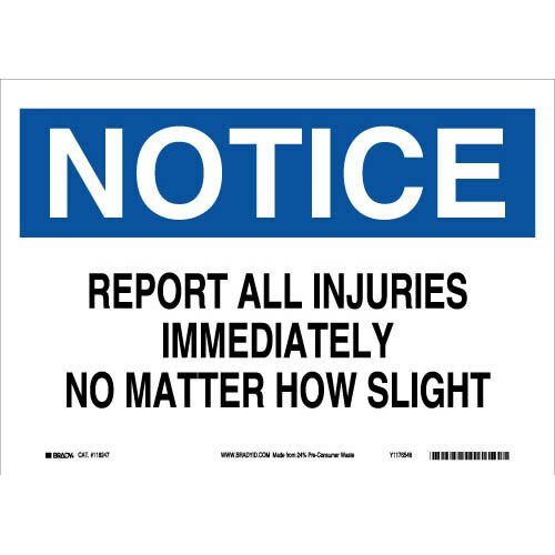 Brady 118247 Eco - Friendly Notice Sign MTESolutions
