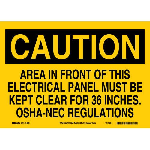 Brady 118290 Eco - Friendly Caution Sign MTESolutions