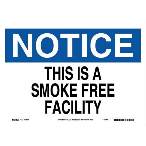 Brady 118297 Eco - Friendly Notice Sign MTESolutions