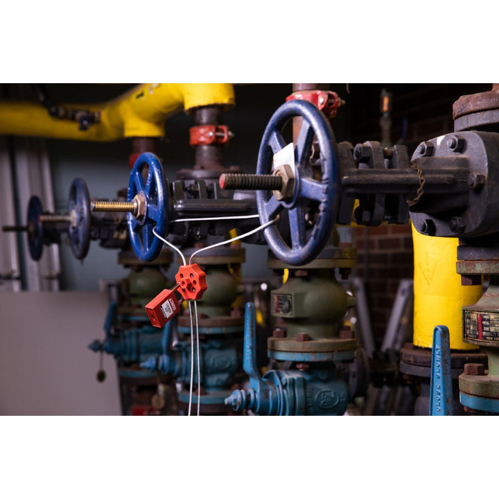 Brady 122253, Double Hex Red Spin Cable Lockout with 59" Cable MTESolutions