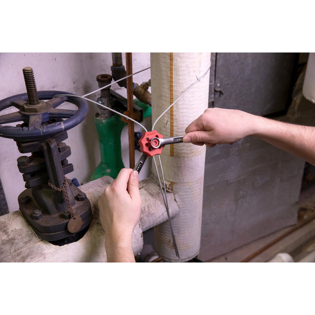 Brady 122253, Double Hex Red Spin Cable Lockout with 59" Cable MTESolutions