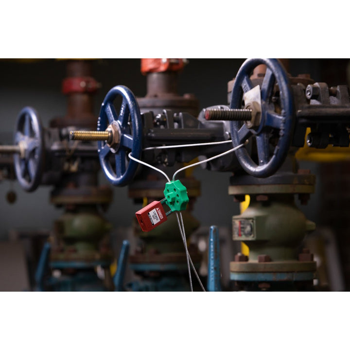 Brady 122255, Double Hex Green Spin Cable Lockout with 59" Cable MTESolutions