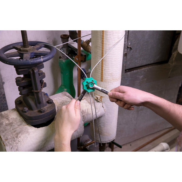 Brady 122255, Double Hex Green Spin Cable Lockout with 59" Cable MTESolutions
