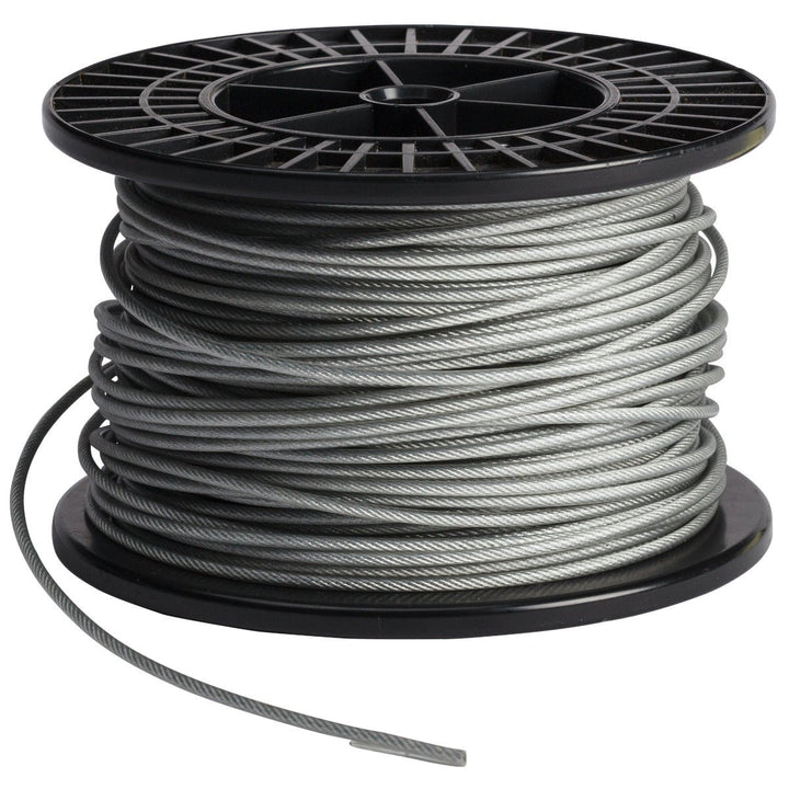 Brady 122263, 164ft Cable Spool Clear PVC - Coated Steel MTESolutions