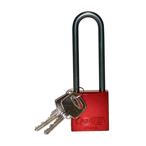 Brady 123293 Red Aluminum Padlock MTESolutions