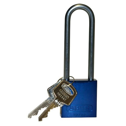 Brady 123294 Blue Aluminum Padlock MTESolutions
