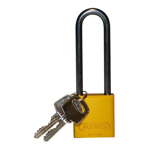 Brady 123296 Yellow Aluminum Padlock MTESolutions