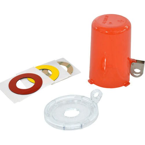 Brady 130819, Red Push Button Lockout, Small Base + Tall Cover, Button 16mm MTESolutions