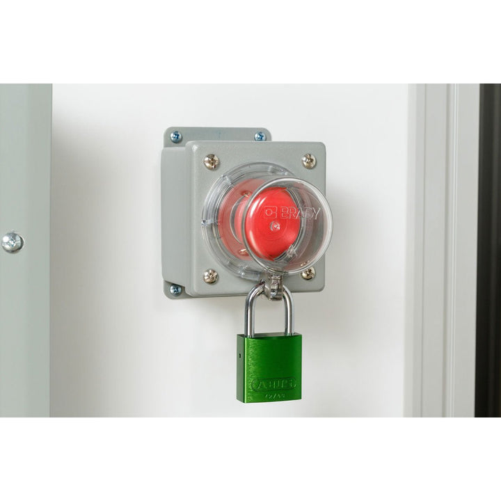 Brady 139793, Clear Push Button Lockout, Small Base + Short Cover, Button 16mm MTESolutions