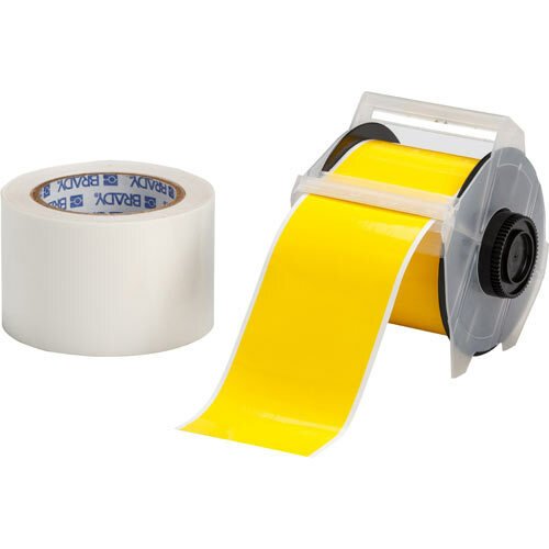 Brady 142163 Globalmark Yellow 3" Toughstripe Labels With Overlaminate MTESolutions