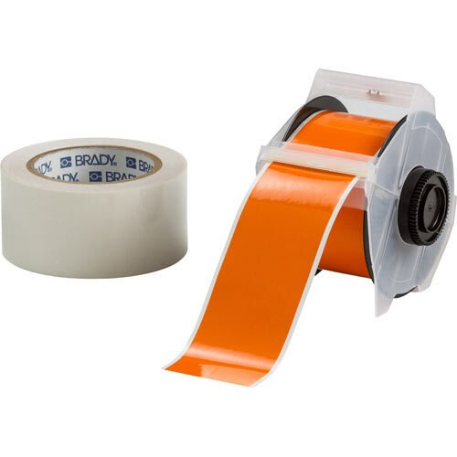 Brady 142174 Globalmark Orange 2.25" Toughstripe Labels With Overlaminate MTESolutions