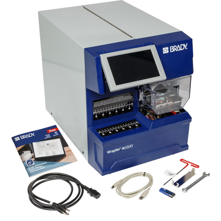 Brady 149242 Wraptor A6500 Wrap Printer Applicator with Product and Wire ID Software Suite MTESolutions