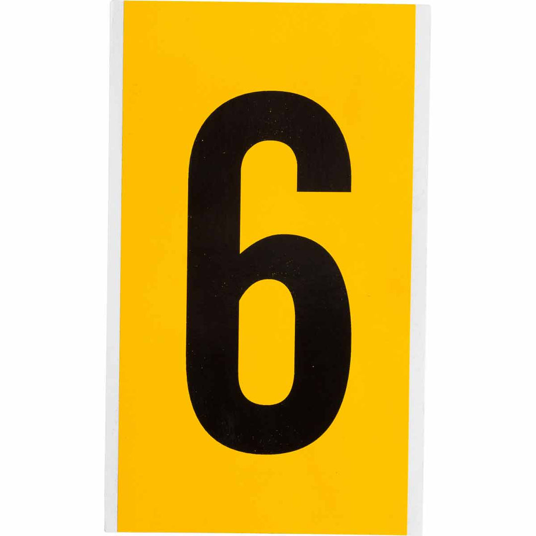 Brady 1570 - 6 15 Series Indoor - Outdoor Numbers & Letters, 6 in, Number 6 MTESolutions