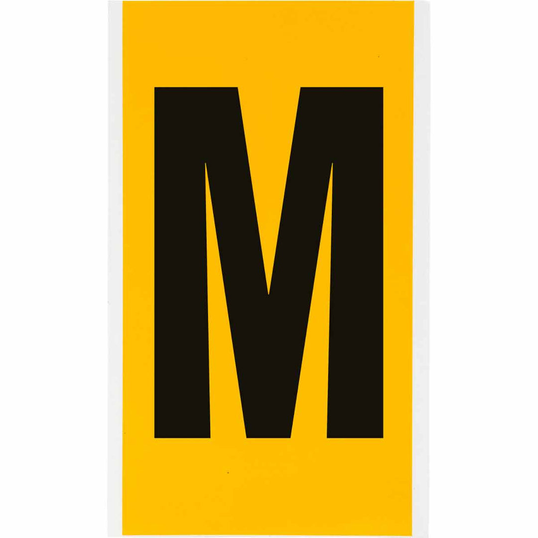 Brady 1570 - M 15 Series Indoor - Outdoor Numbers & Letters, 6 in, Letter M MTESolutions